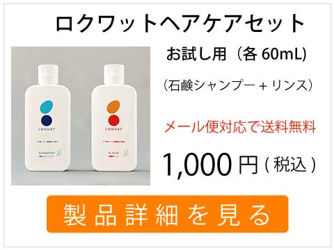 ロクワットヘアケアセットoお試しサイズ商品写真 希望小売価格　1,000円(税込)メール便対応で全国送料無料 