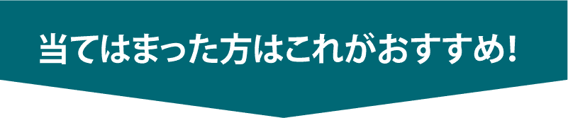 上記の条件に当てはまった方はこちらの商品がおすすめです。