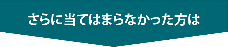 さらに当てはまらなかった方はこちら