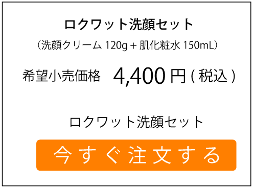 ロクワット洗顔セット 注文ボタン