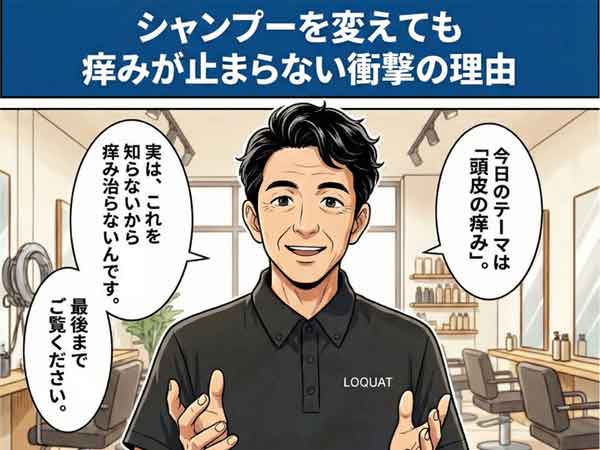 シャンプーを替えてもかゆみが止まらない理由