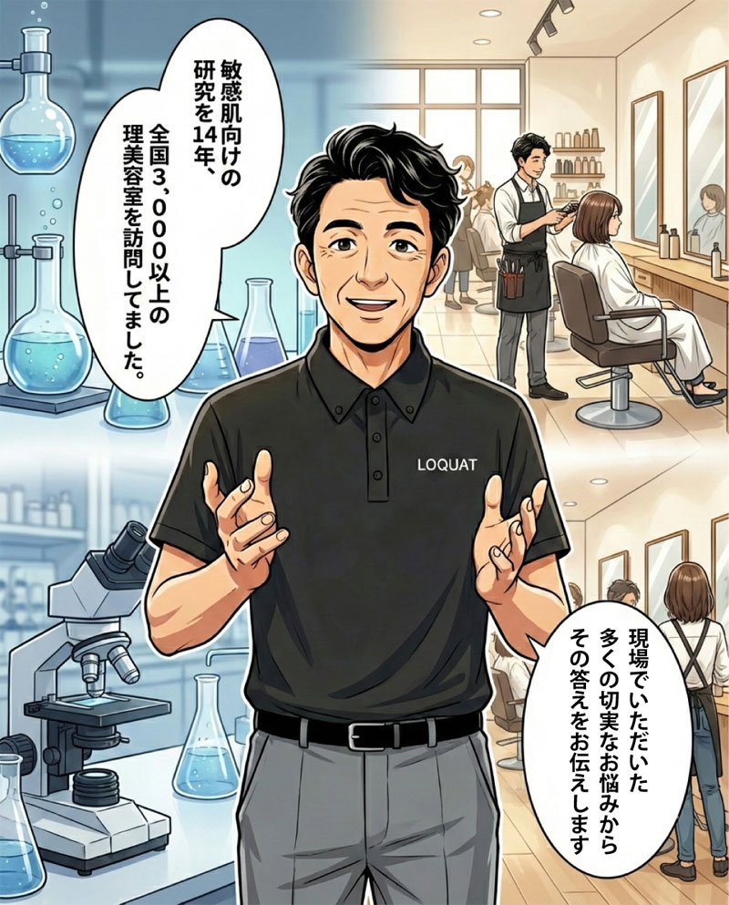 敏感肌の専門科が自己紹介する場面２