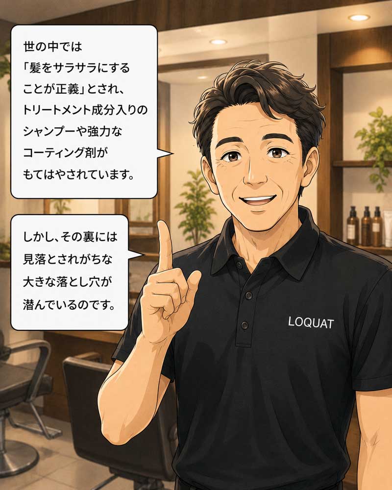 敏感肌の専門科がトリートメントについて説明する場面２
